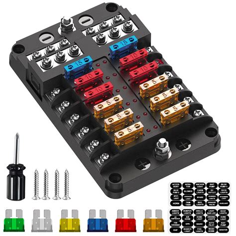 12v terminal block with cover